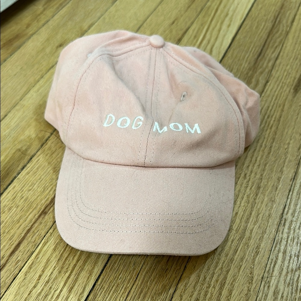 Pink 'Dog Mom' Baseball Cap